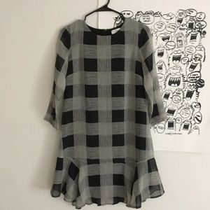 Madewell Silk Drop Waist Shift Dress